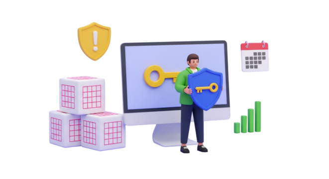 Digital Security and Data Protection Concept