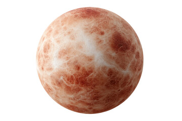 Fototapeta premium Surface of venus: detailed view of the planet's textured scape, cut out