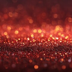 shimmering red glitter texture with sparkling bokeh effect festive luxury background for holiday design decoration card

