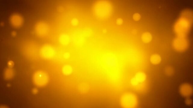 Yellow Glowing Particle Effect Abstract Light Streaks Motion Background Animation