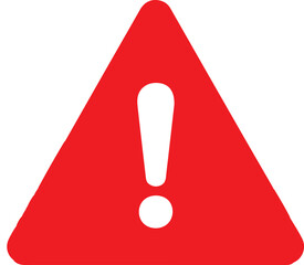  Red warning icon.warning red triangle sign icon. Warning icon. Caution alarm sign . Danger sign. Warning attention icon. © Graphic asset
