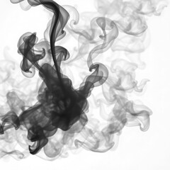 smoke on black  with transparent background PNG and JPEG image