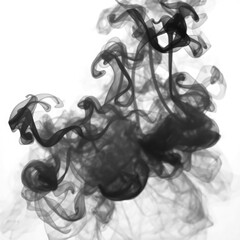 smoke on black  with transparent background PNG and JPEG image