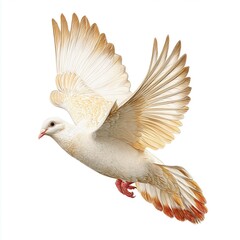 Obraz premium Majestic Dove in Flight: A Glimpse of Freedom , PNG isolated cut out image