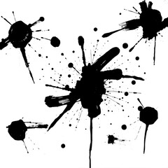black ink blots