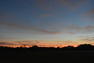 Fototapeta premium countryside landscape sunset
