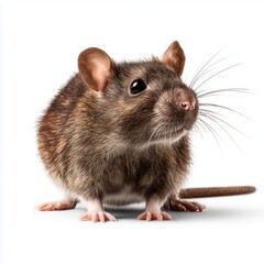 Close-up of a Brown Rat , PNG isolated cut out image