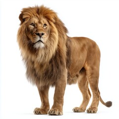 Obraz premium Majestic Lion Portrait , PNG isolated cut out image