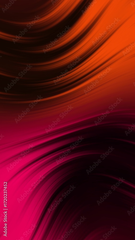 Poster vibrant orange and magenta abstract liquid gradient backgrounds with dynamic fluid motion. modern di