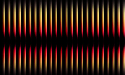 Abstract two tone glowing gradient light pattern, Red and yellow luminous futuristic stripe wallpaper