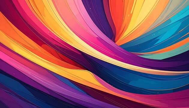 Abstract swirling vibrant colors