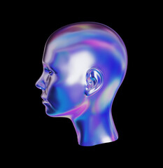 3d rendered illustration of human head