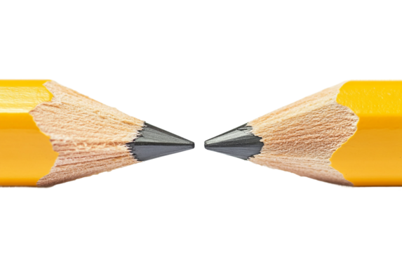 Humorous flexible pencil designed to look broken representing quirky prank concept and imaginative gag item isolated on transparent background PNG