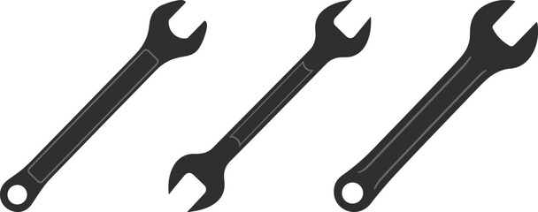 Spanner Wrench Colorful Vector Illustration Design (Version: 02)