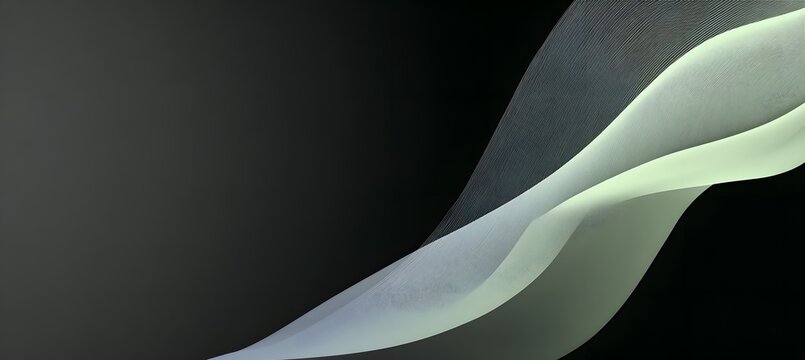 Elegant Teal and Yellow Gradient Abstract Flowing Wave Background