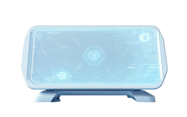 Innovative smart whiteboard designed for futuristic learning and collaborative digital workspaces isolated on transparent background PNG