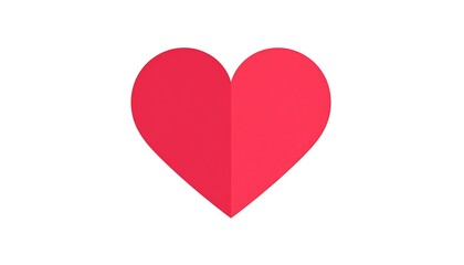 Simple red heart icon