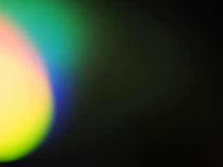 Light breaks like through a prism, leaking radiant hues. The glow shifts between cool and warm hues. Can be used as overlay elements for design projects. 