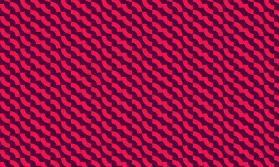 Arches line abstract geometric pattern in red. Vector seamless repeating modern ornament for cover, textile, fabric, interior, ceramic, wallpaper, paper decoration