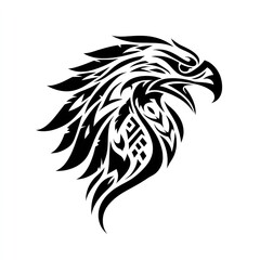 Tribal eagle head design