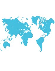 Obraz premium Simple world map