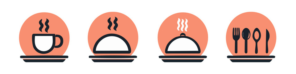 Set of Food and Beverage Icons