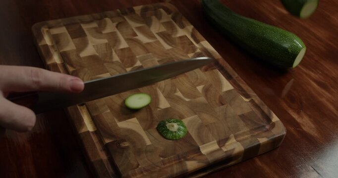 Peel the zucchini. Prepare a dish from zucchini.