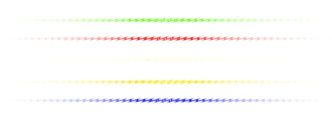 Colorful dotted light lines abstract background with red, green, yellow, orange, and blue glowing neon dots pattern for modern digital art design