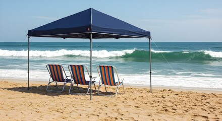 gazebo on the beach	
