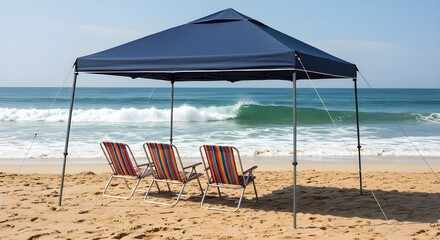 gazebo on the beach	
