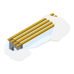 3D Isometric Flat  Illustration of Winter Collection. Item 4