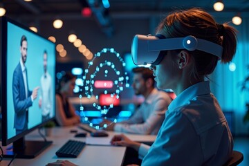 - A cutting-edge holographic video conference experience via virtual reality headset.