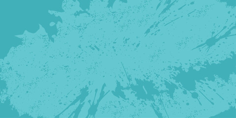 A textured vintage blue grunge wall with an aged concrete and water pattern design for a rough art surface backdrop