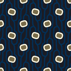 Elegant pattern abstract shape motif continuous background. Modern stylish fabric design textile swatch allover print block. High resolution image graphic illustration. Wallpaper, wrapping, packaging.