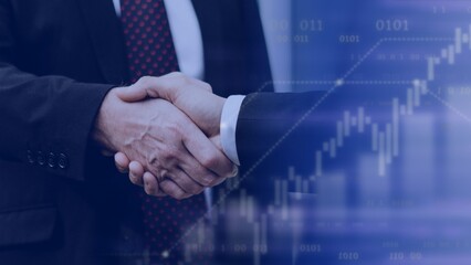 Businessmen making a business deal