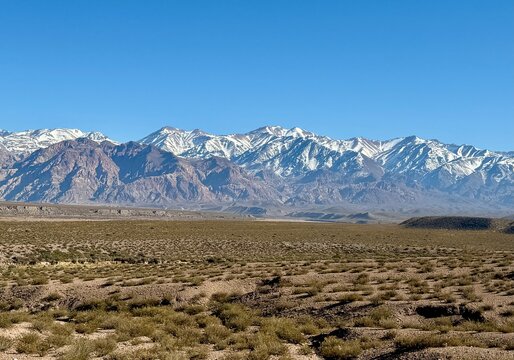 Cordillera de Los Andes, vista desde el mirador de Uspallata, Mendoza.