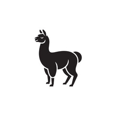 Simple Llama Logo Design