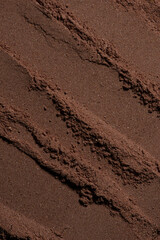macro texture of ground coffee