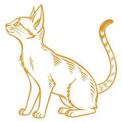 vector illustration of a cat, Vector art design, Cat art of illustrations, Vector art Design, Cat vector design