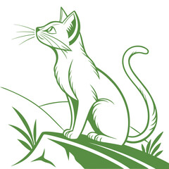 vector illustration of a cat, Vector art design, Cat art of illustrations, Vector art Design, Cat vector design