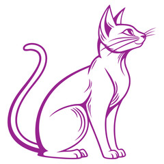 vector illustration of a cat, Vector art design, Cat art of illustrations, Vector art Design, Cat vector design