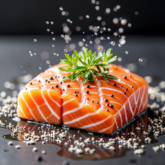 alimento, salmón, peces, fresco, salubre, comida, marisco, ahumado, chapa, sushi