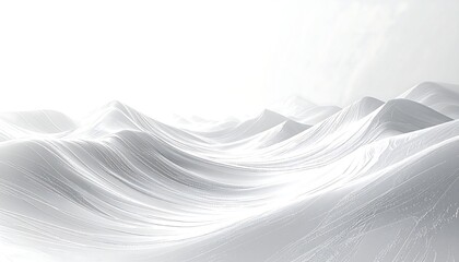 Fototapeta premium Abstract white landscape