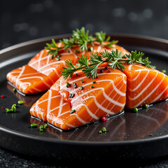 alimento, salmón, peces, fresco, salubre, comida, marisco, ahumado, chapa, sushi