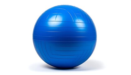 Blue exercise ball