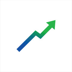 
Business growth steps chart arrow concept