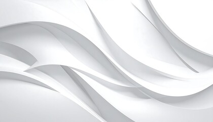 Abstract white curves