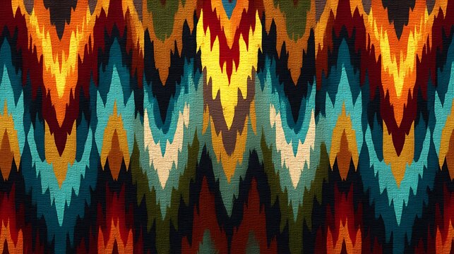 seamless pattern with colorful stripes fabric motif