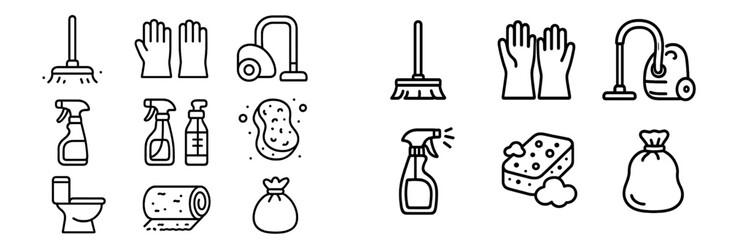 Cleaning tools and supplies for effective home maintenance and sanitation tasks