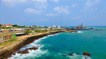 view of the bay of the island of crete greece